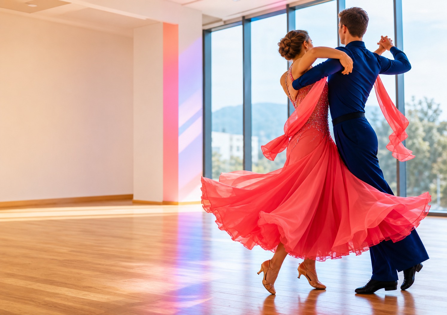 Gestaltungsmotiv für Tanzschule Let’s Dance Graz